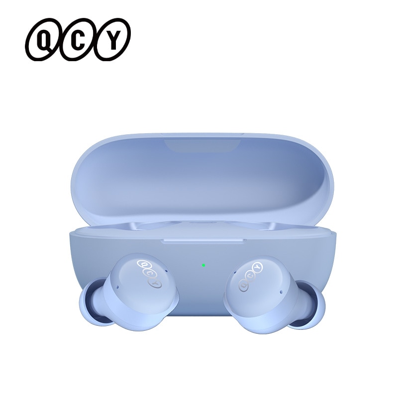 Qcy t17 earphone bluetooth true wireless earbuds bt5.1 hifi headphone touch control low latency mode enc earbud long standby 26h