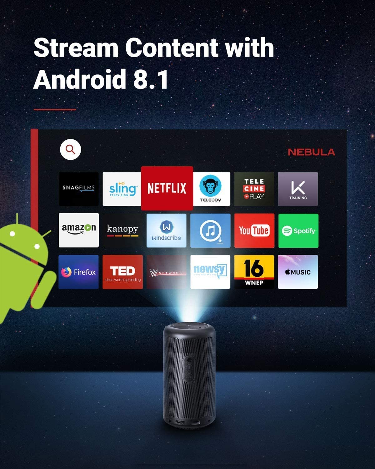 Máy chiếu di động NEBULA (by Anker) Capsule Max - D2423