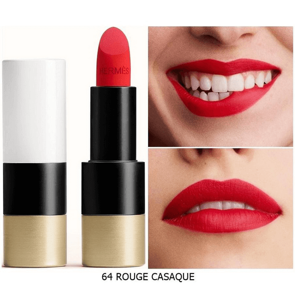 Rouge Hermes Matte Lipstick - # 64 Rouge Casaque (Mat) 3.5g