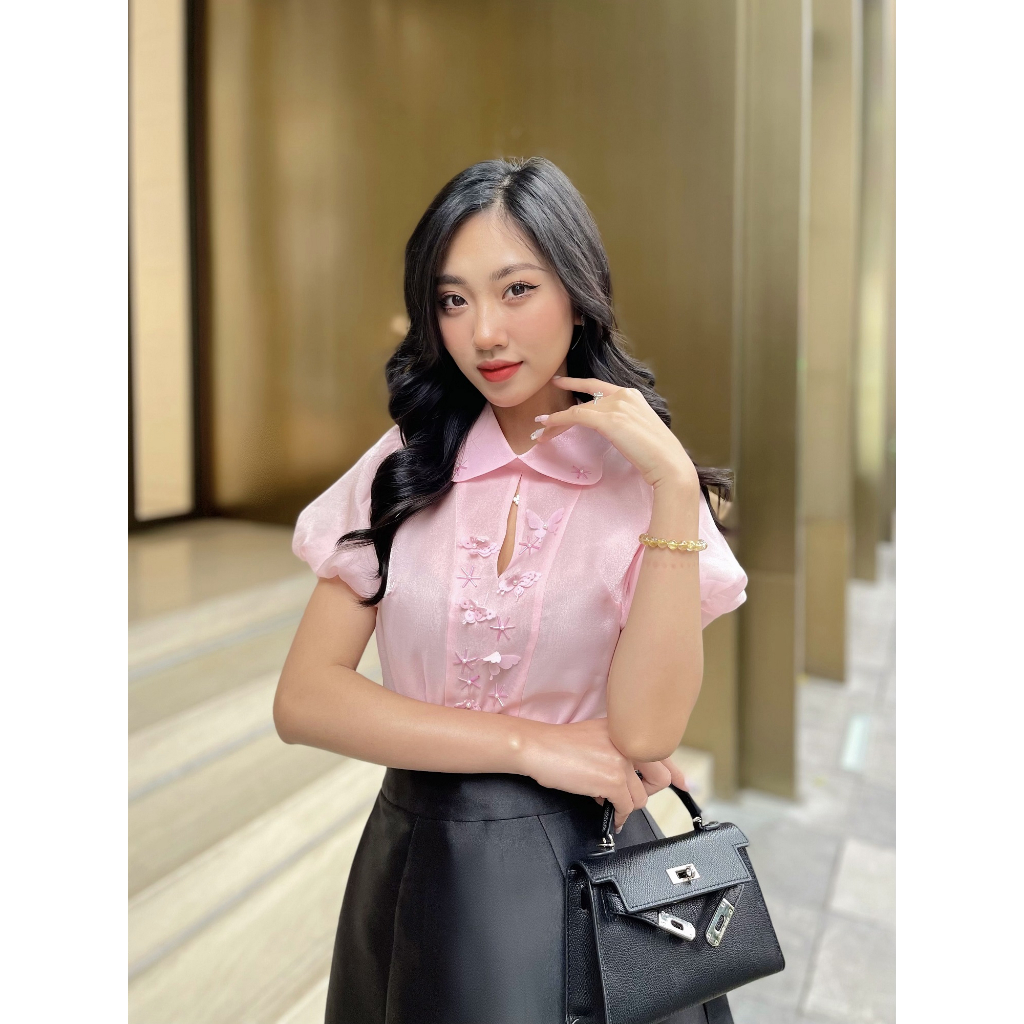 Chân váy chữ A Meemdy chất liệu tafta