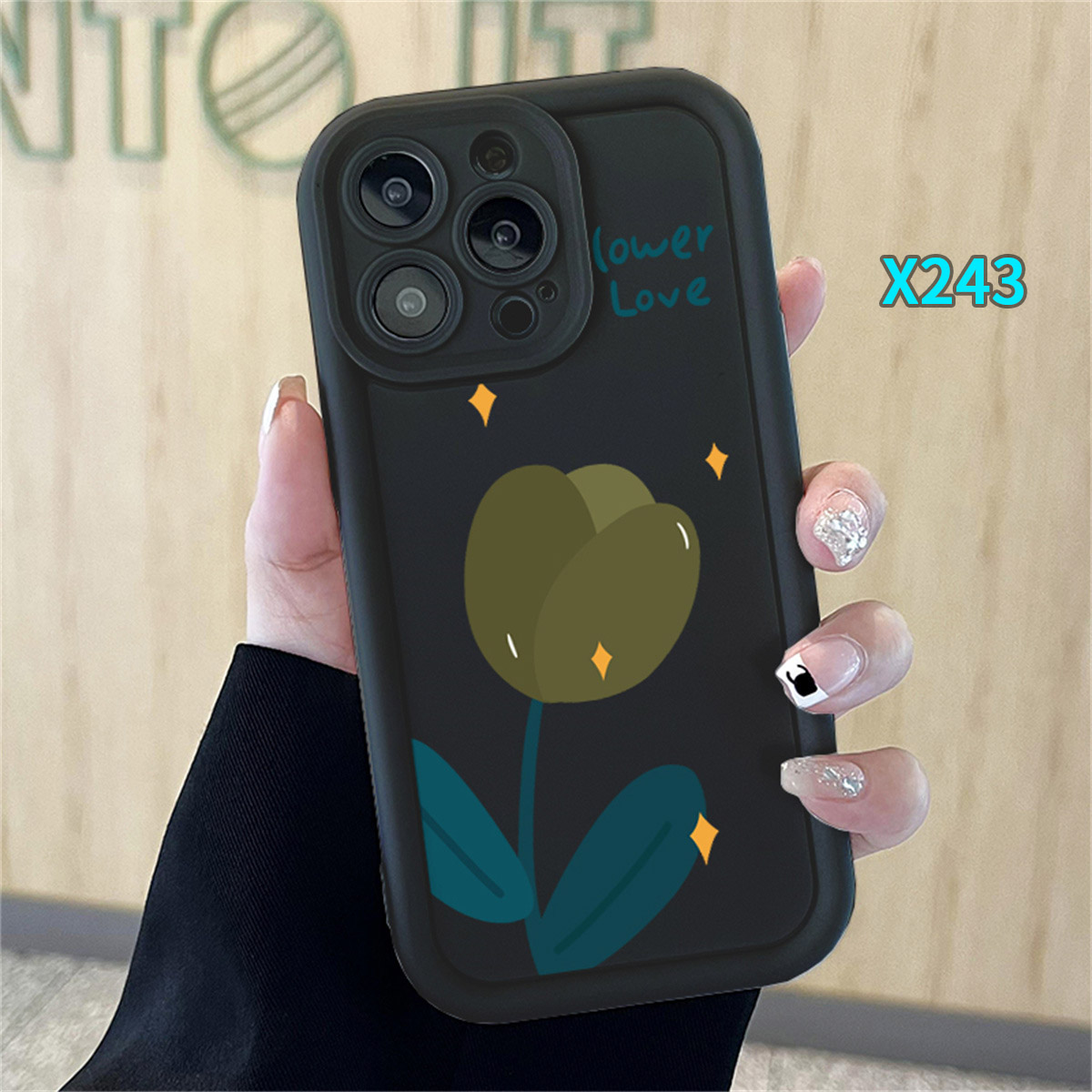 Case for iphone 11 12 13 14 15 pro max 6 7 6s 8 x xr xs max se 2020 6splus 7plus 6plus 8plus 14plus 15 plus pink rose silicone soft shockproof case