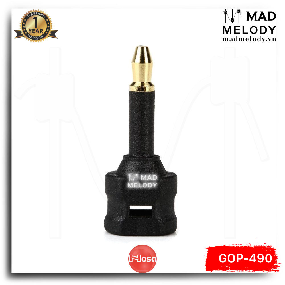Hosa Fiber Optic Adaptor GOP-490 (Toslink - Mini-Toslink) [Đầu chuyển quang optical NEW]