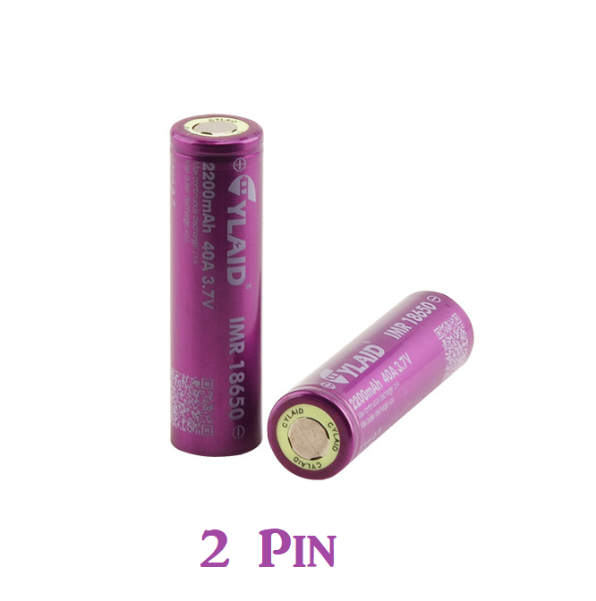 Pin sạc imr 18650 3.7v 2200mah 40a cylaid