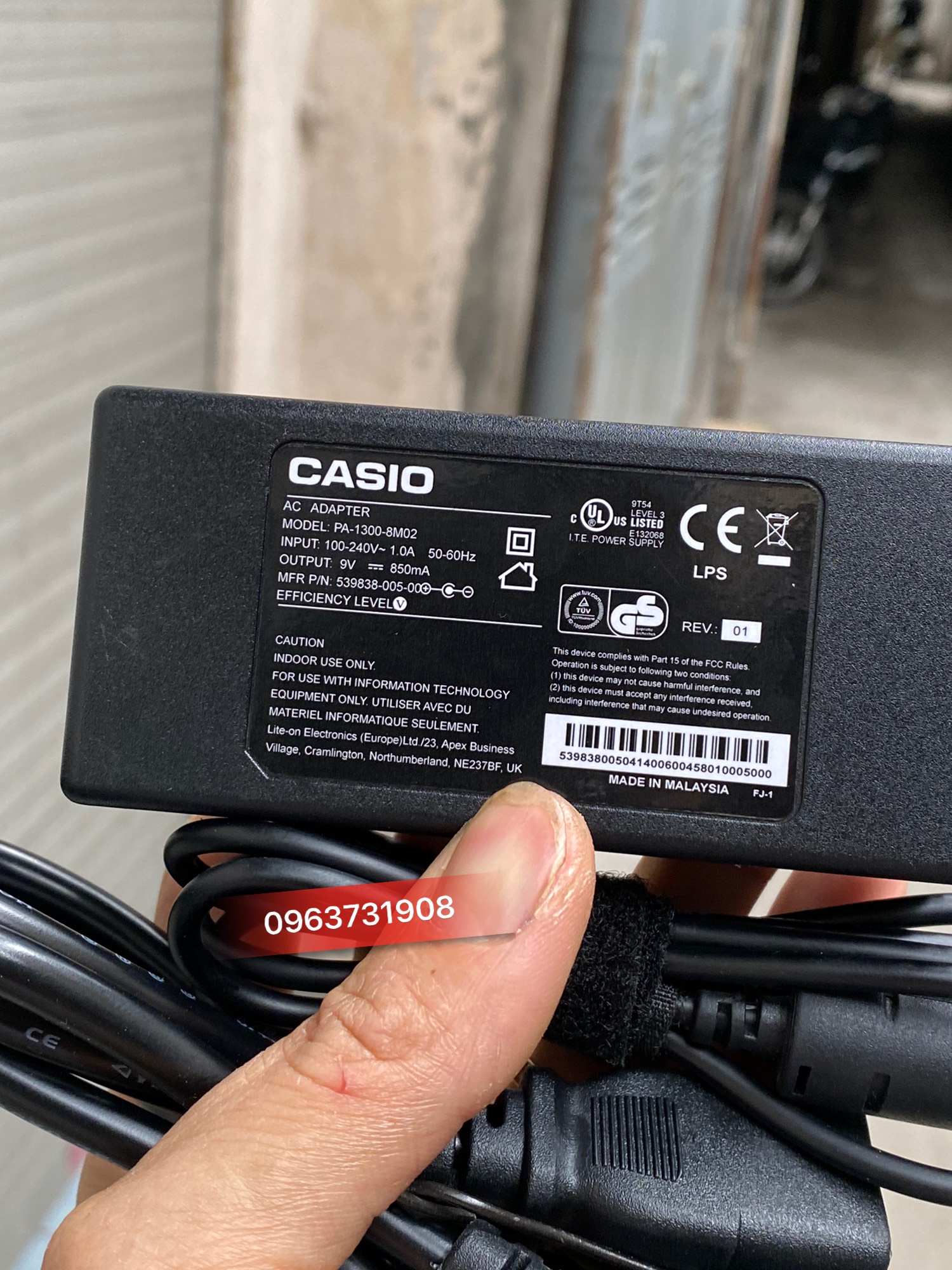 Adapter nguồn cho đàn casio ctk-495 ctk-491 ctk-496 nguyên bản casio cung cấp