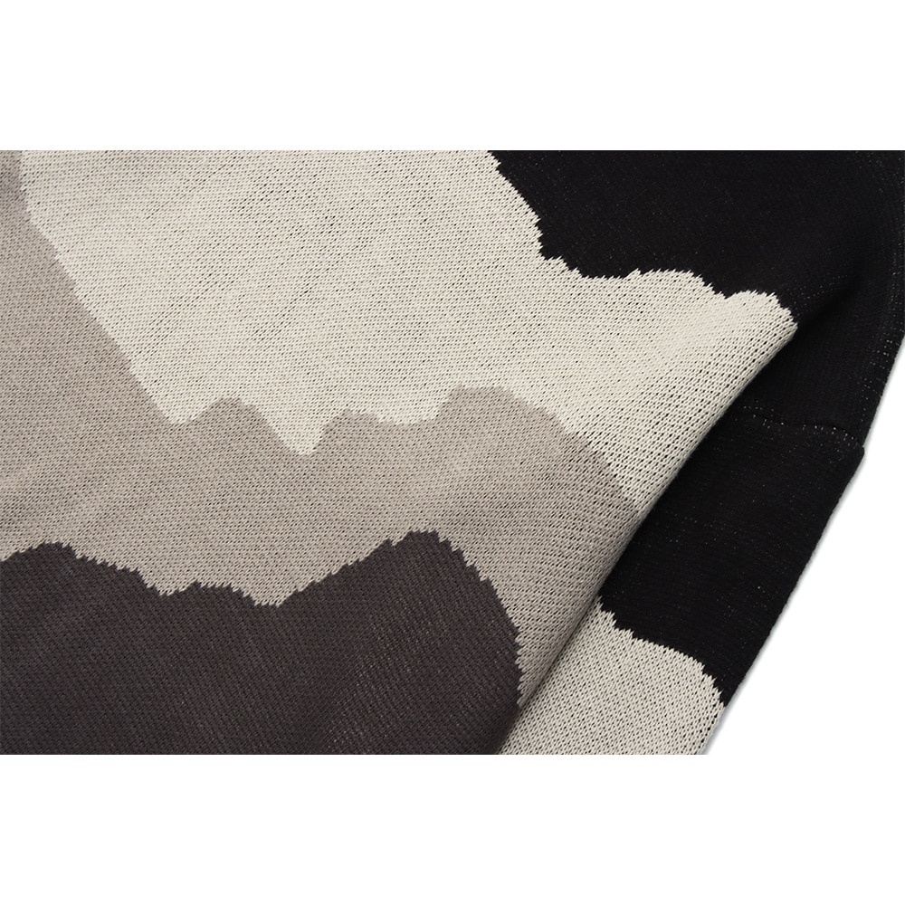 Dark Icon Color Block Pullover Men Women Sweater Autumn Winter Knitwear Men's Sweater 3 Colors295_voghion.com
