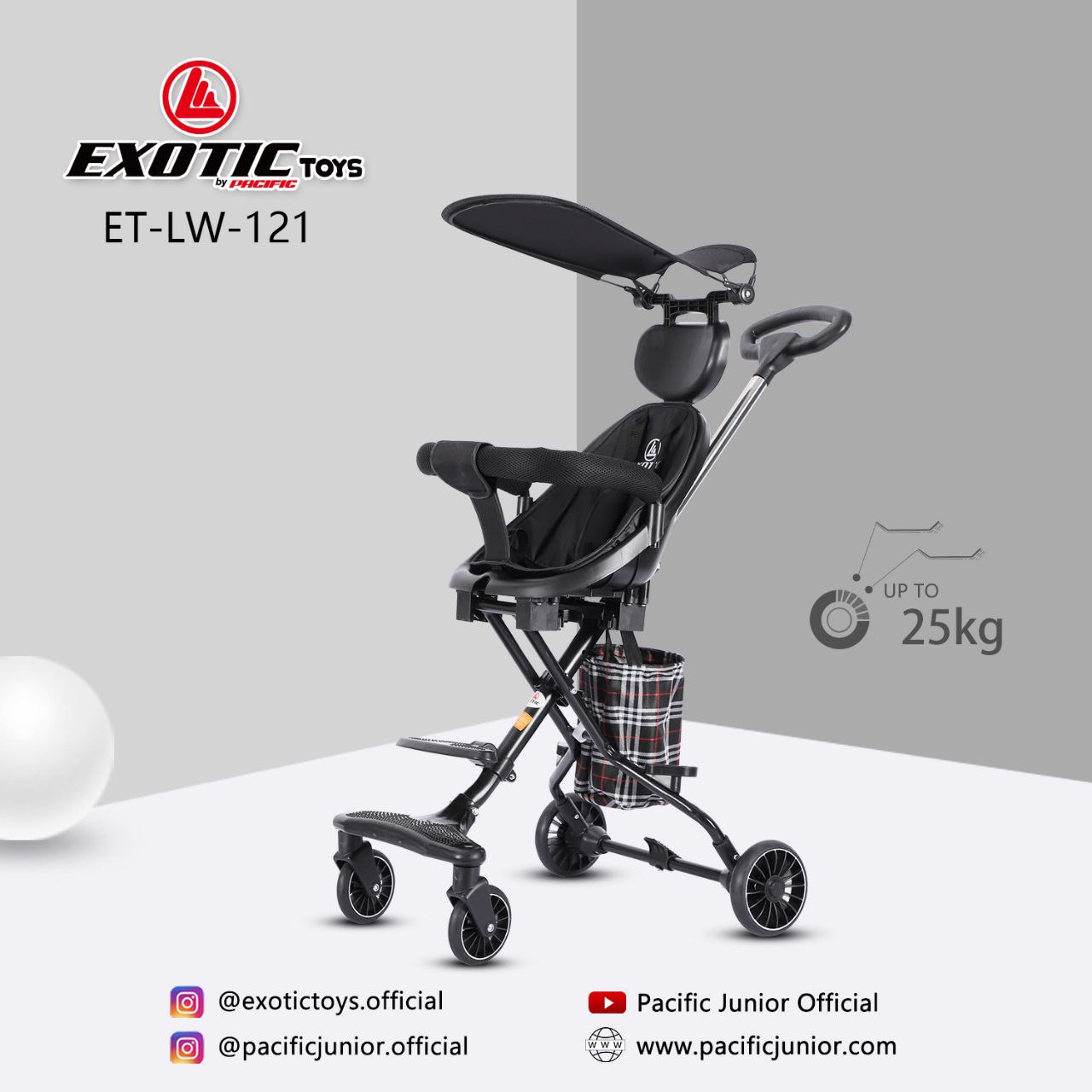 Stroller sampai shop 25 kg