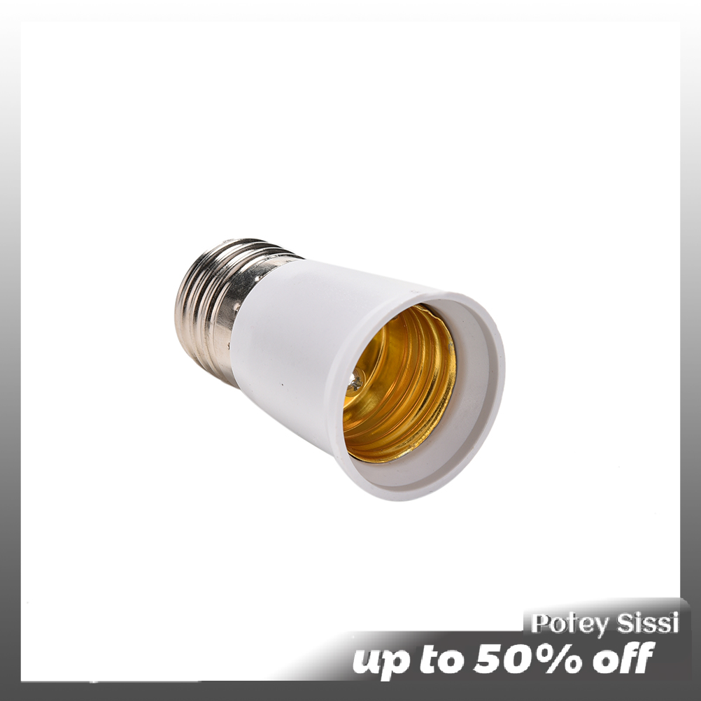 Potey E27 to E27 Extension Socket Base CLF LED Light Bulb Lamp Adapter Converter