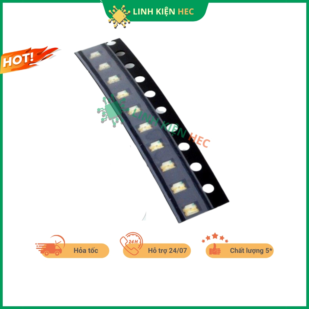 LED dán 0805 đủ các màu 10 chiếc linh kiện hec