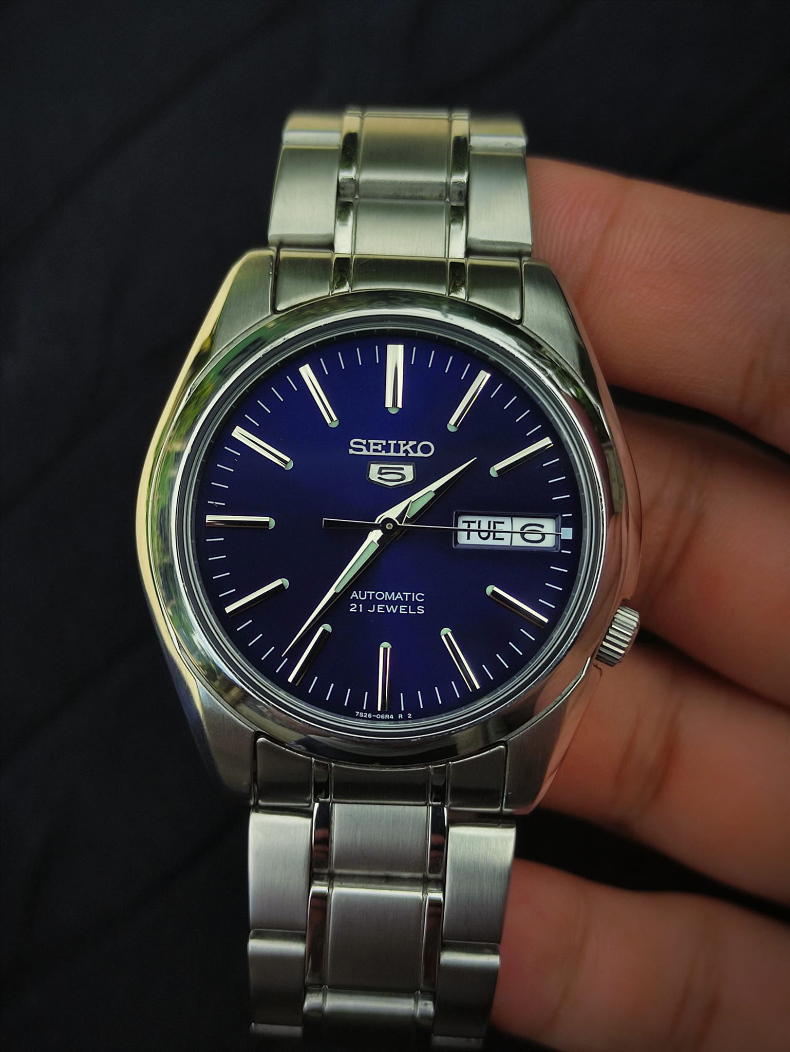 Sapphire Seiko Snkl 43 Seiko SNKL43K1 Automatic Hardlex Crystal