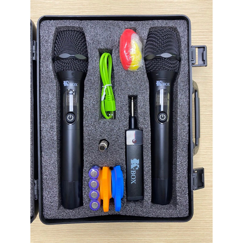 Micro Karaoke đa năng chính hãng KCBOX KC-M33 (2023, Mic UHF dò tần số sạch, bắt sóng mạnh, hát rất nhẹ, chống hú rít)