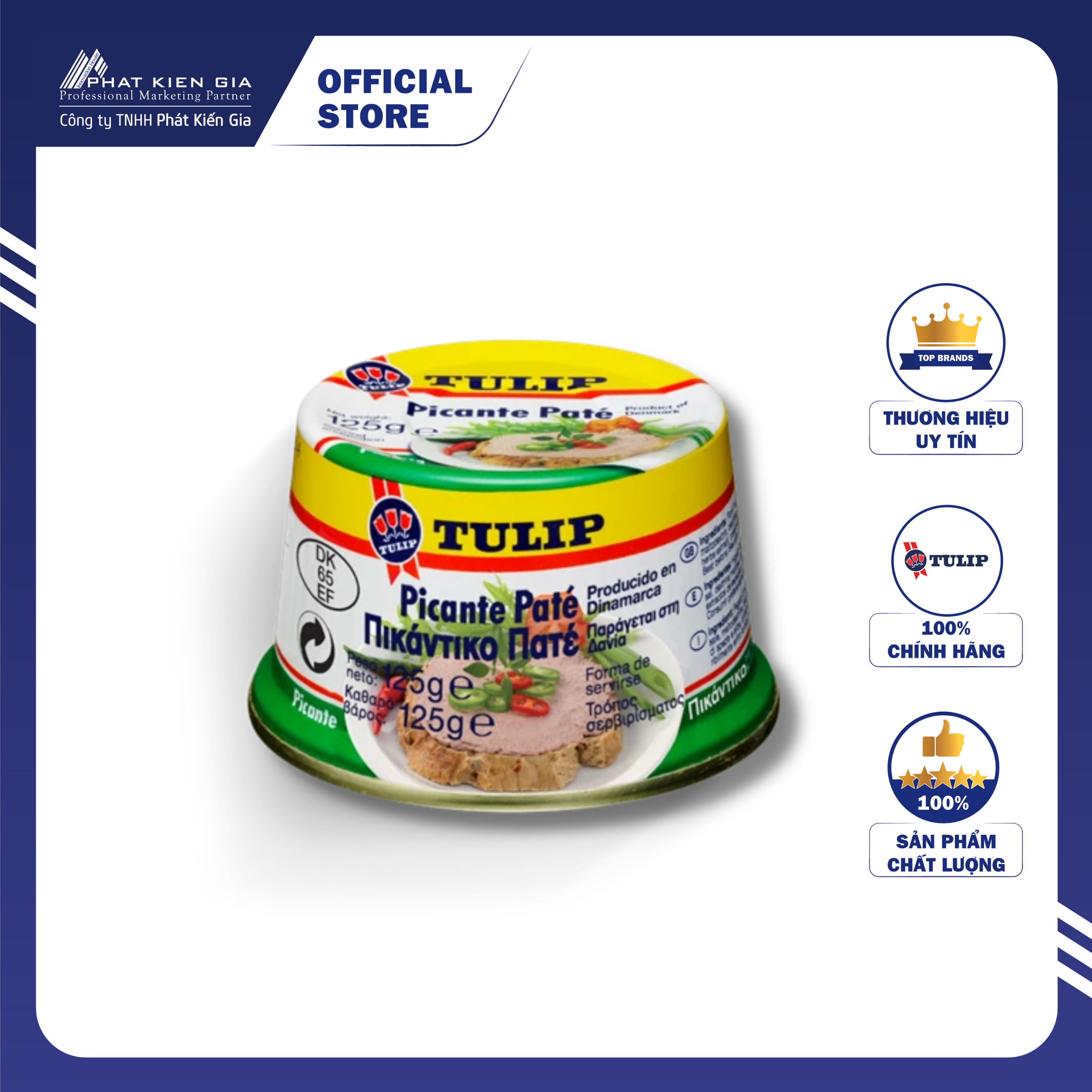 Pate Heo Cay Tulip 125g (Đan Mạch) - LỖI NHẸ