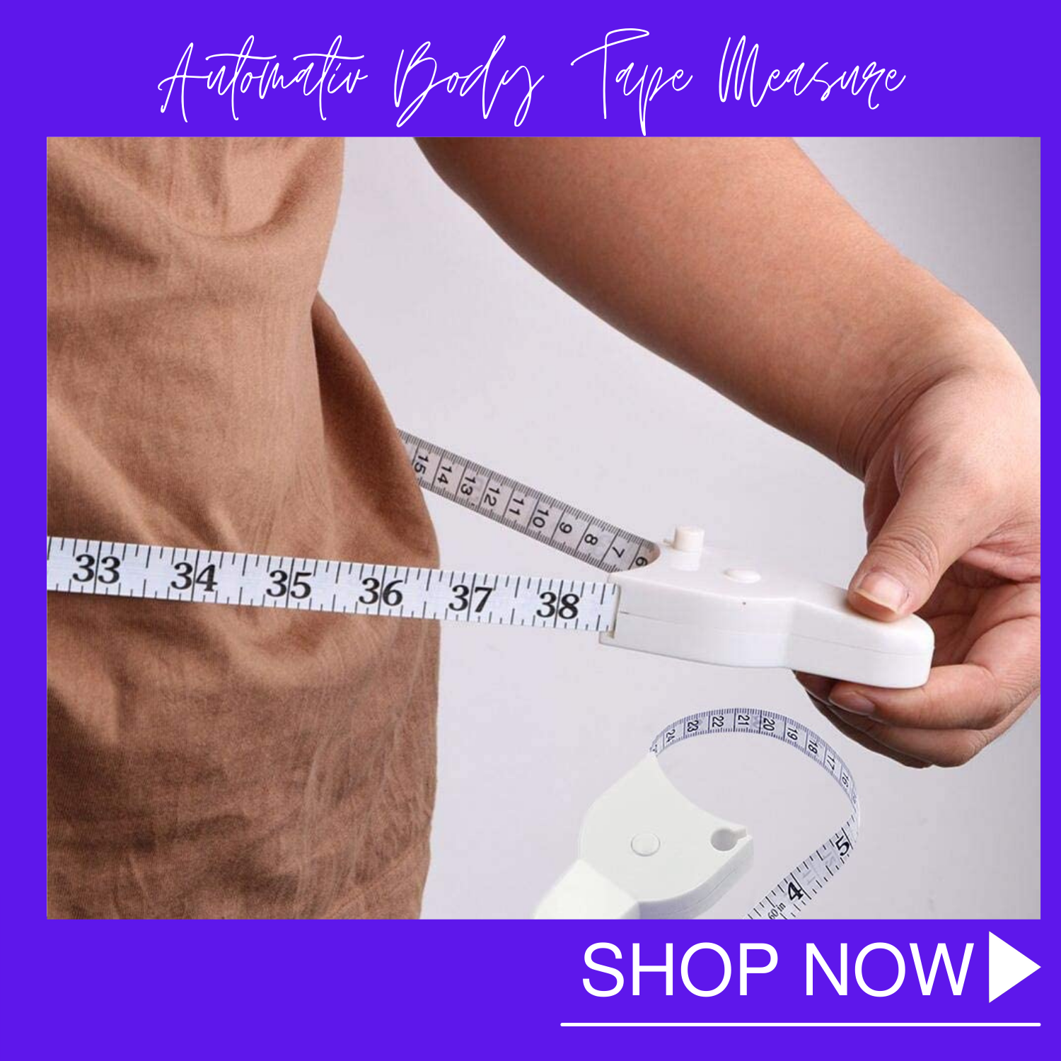 Automatic Body Tape Measure Self Retracting Triple Circumference Tape 