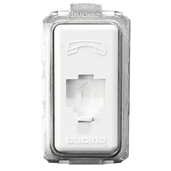 Bticino รุ่น Magic Advance M9021M/4 เต้ารับโทรศัพท์ 4สาย RJ11 Telephone ...