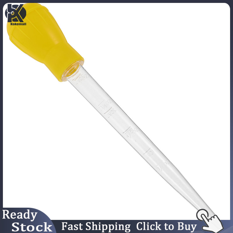 Kokemall Plastic Turkey Baster Reusable Turkey Baster Turkey Flavor Injector Baster