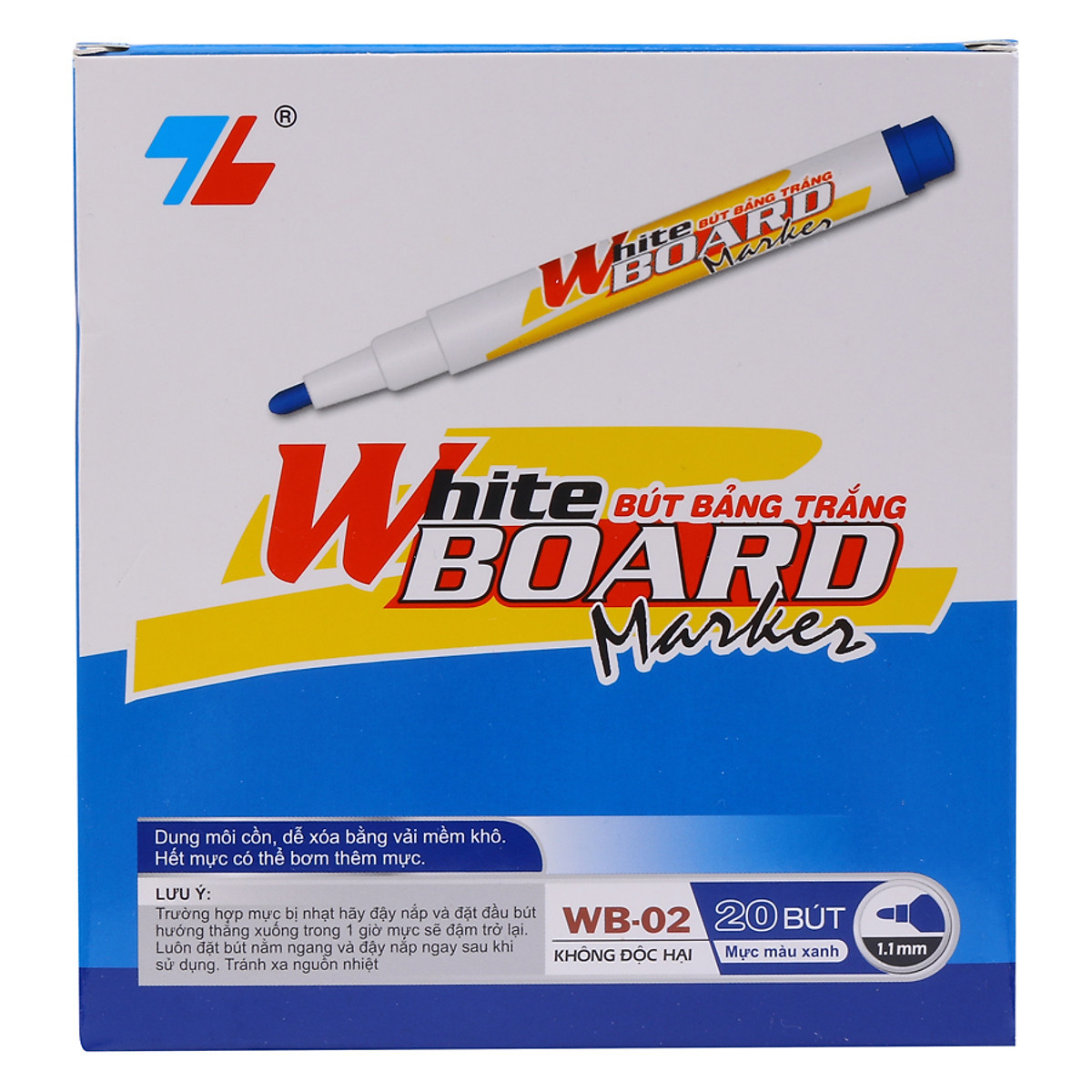 Thien Long White Board Marker WB-02 (Blue)