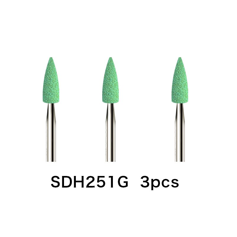 Lanpai 3Pcs Dental Lab Ceramic Diamond Grinding Head Polishing Zirconia