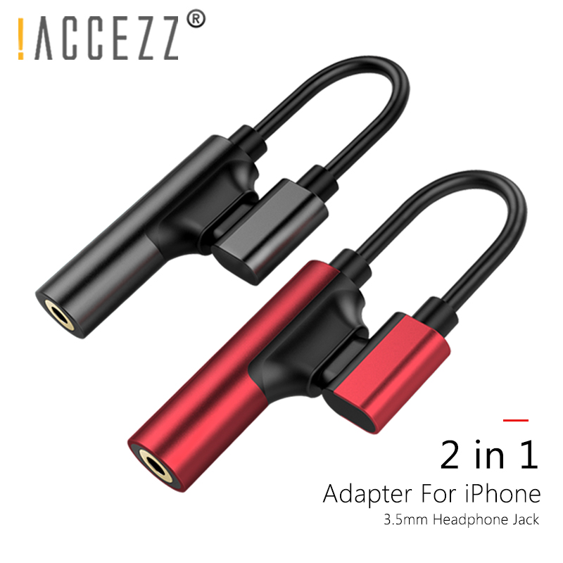 【InnovateWorld】!ACCEZZ Phone Adapter 2 in 1 Charging Listening Lighting ...