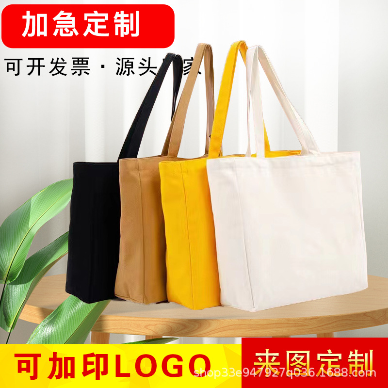 100pcs/lot Wholesale Custom Logo Organic Cotton Canvas Tote Bags With  Inside Pocket, Blank Cotton Canvas Largetote Shopping Bag - Gift Boxes &  Bags - AliExpress