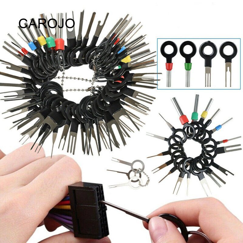 39Pcs Car Wire Harness Terminal Removal Tool Auto Electrical Wiring Crimp Connector Extractor Puller Release Pin Kit For For Most Connector Terminal