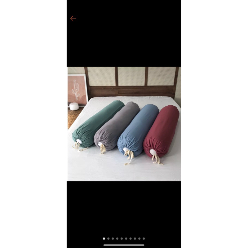 Vỏ gối ôm chất liệu Lụa Sateen ( Có kéo khoá )
