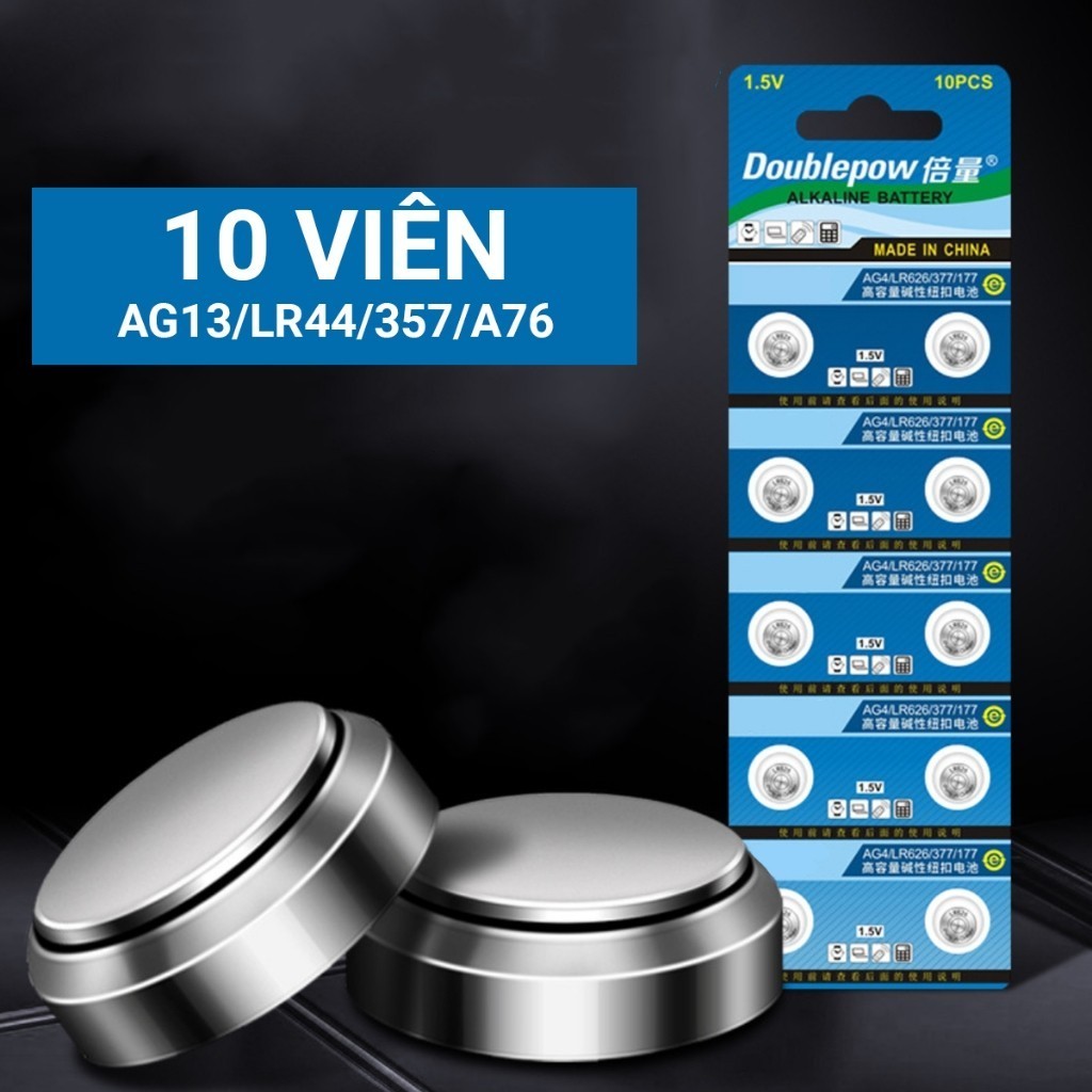 [HCM] Vỉ Pin Cúc Áo Vỉ 10 Viên (AG13 LR44) (AG10 LR1130)-Joyee