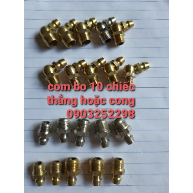 Com bo 10 vú mỡ các chân 6;8;9;10 thẳng - cong