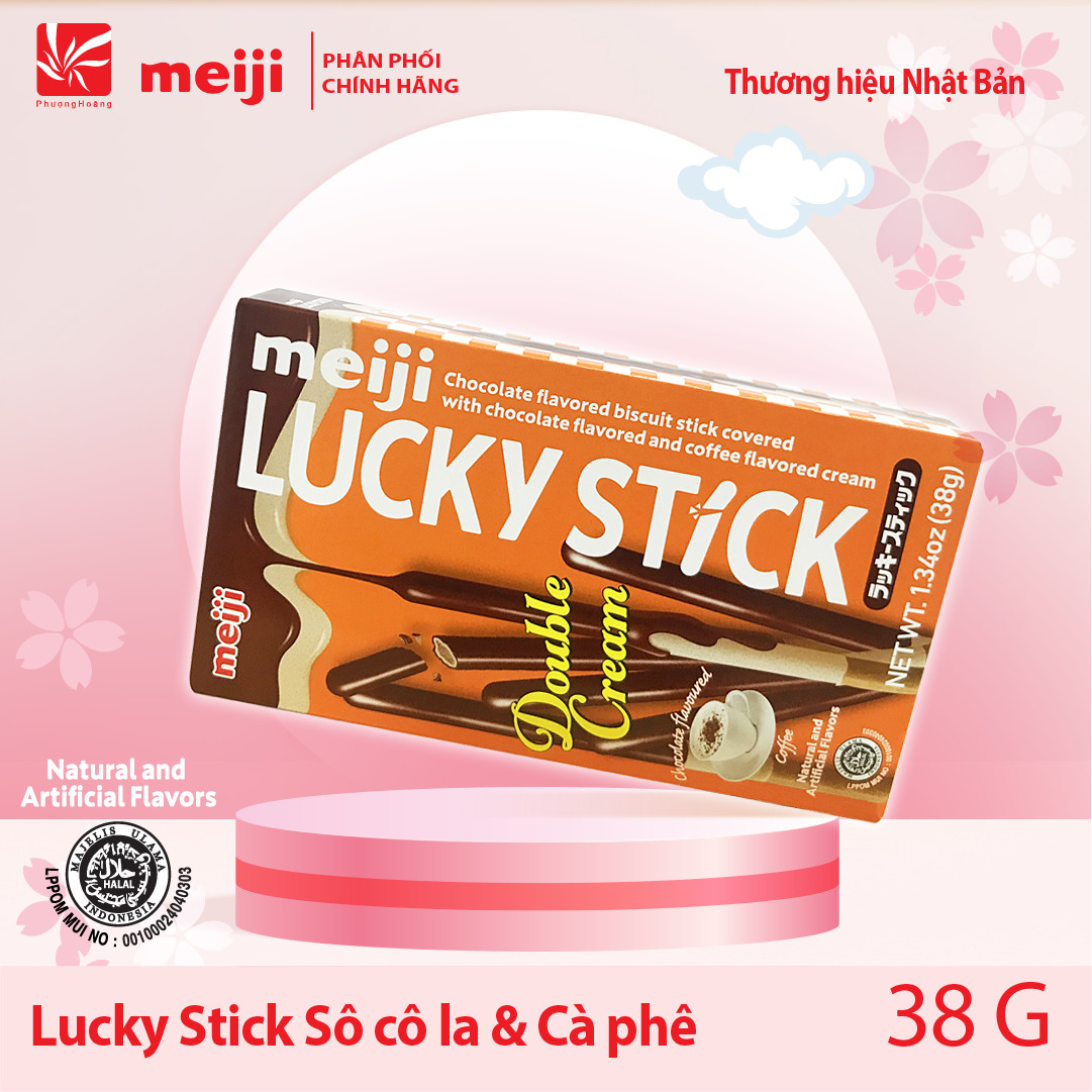 [ BÁNH QUE MEIJI ] Lucky Stick 45g 3 vị