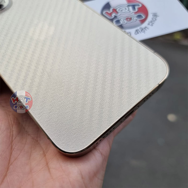 Dán decal vân carbon mặt lưng cho IPhone 13 Pro Max / 13 Pro / 13 / 13 Mini