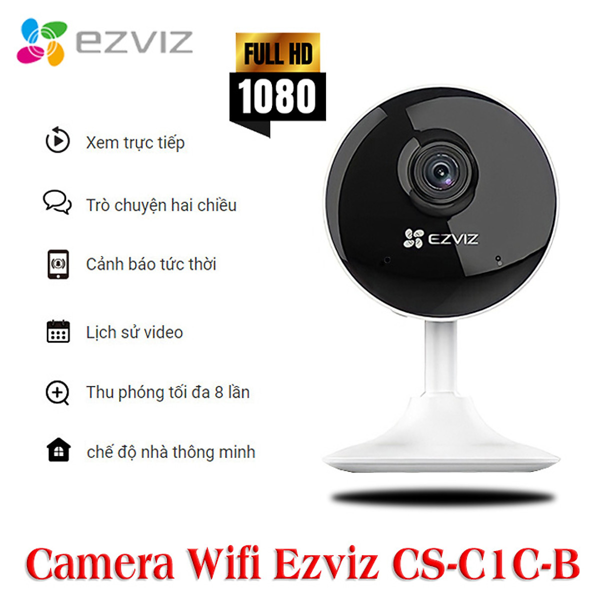 Camera wifi  2MP EZVIZ C1C B 1080P  BH 24 Tháng