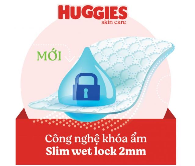 Tã/bỉm dán Huggies Skincare S80 +2 Miếng
