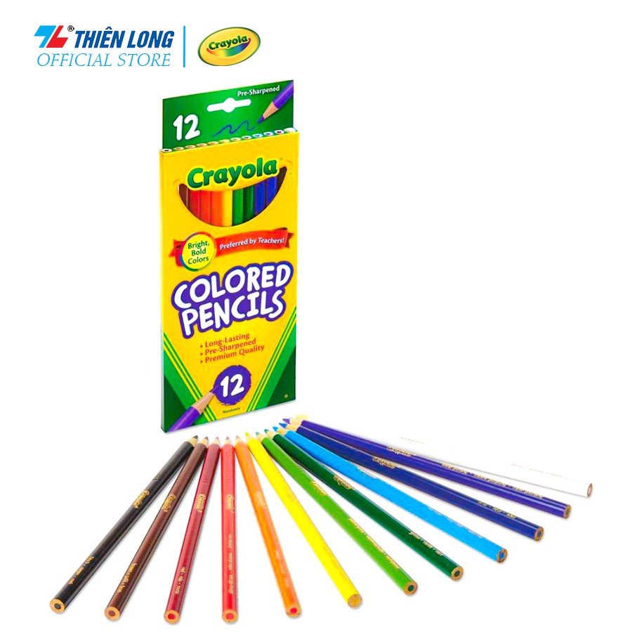 (Hàng Chính Hãng) Chì màu Crayola Colored Pencils 12/24/50 màu.