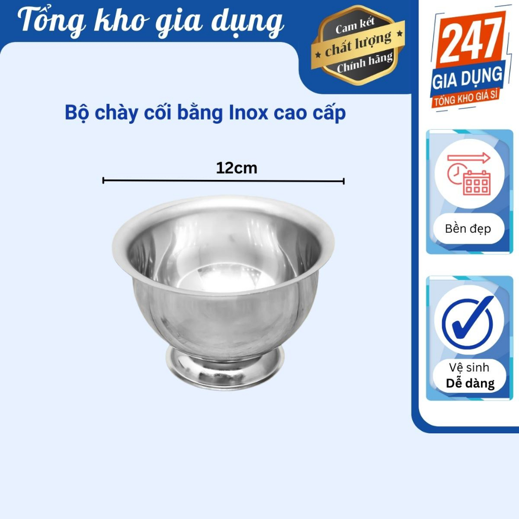 Bộ cối chày bằng Inox cao cấp