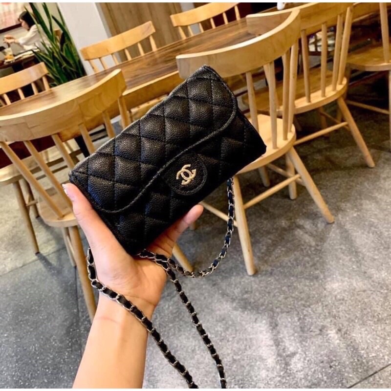 TÚI VÍ NỮ MINI ĐẸP DA SẦN CÓ QUAI ĐEO CHÉO SIZE 13 SPB57