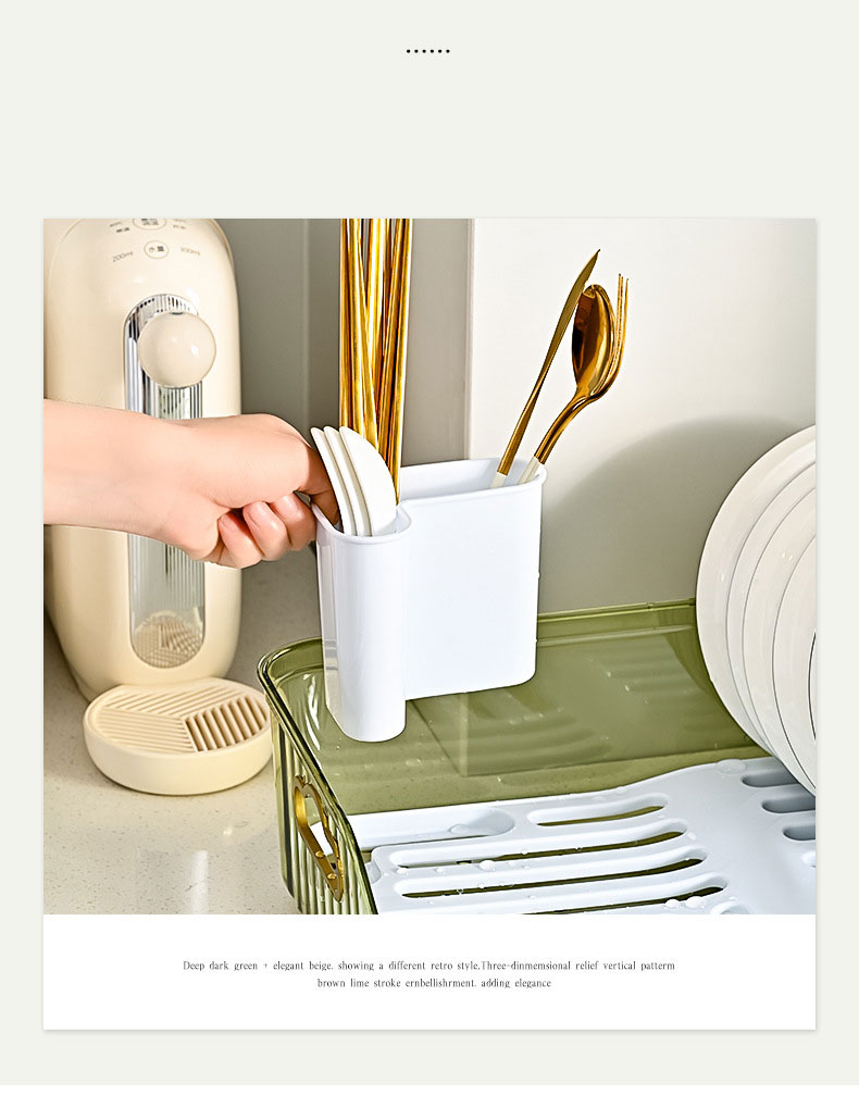 Giá đựng bát thoát nước hộ gia đình bàn bếp món ăn Khay phơi bát đĩa đa chức năng giá trái cây và rau giá lưu trữ