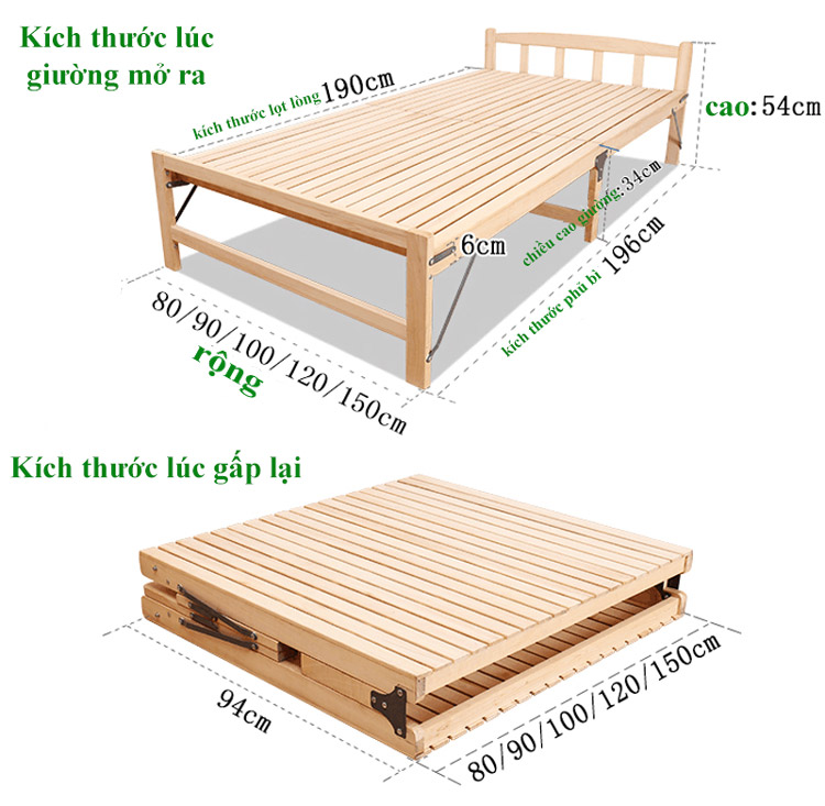 Giường xếp gỗ thông rộng: Giường xếp gỗ thông là một giải pháp tiết kiệm không gian tuyệt vời cho những người sống trong không gian hạn chế. Chúng tôi cung cấp những chiếc giường xếp gỗ thông rộng rãi, tiện nghi và phong cách với nhiều kích cỡ khác nhau. Chiếc giường xếp của chúng tôi sẽ giúp bạn tiết kiệm không gian và tăng tính tiện nghi cho phòng ngủ của bạn.