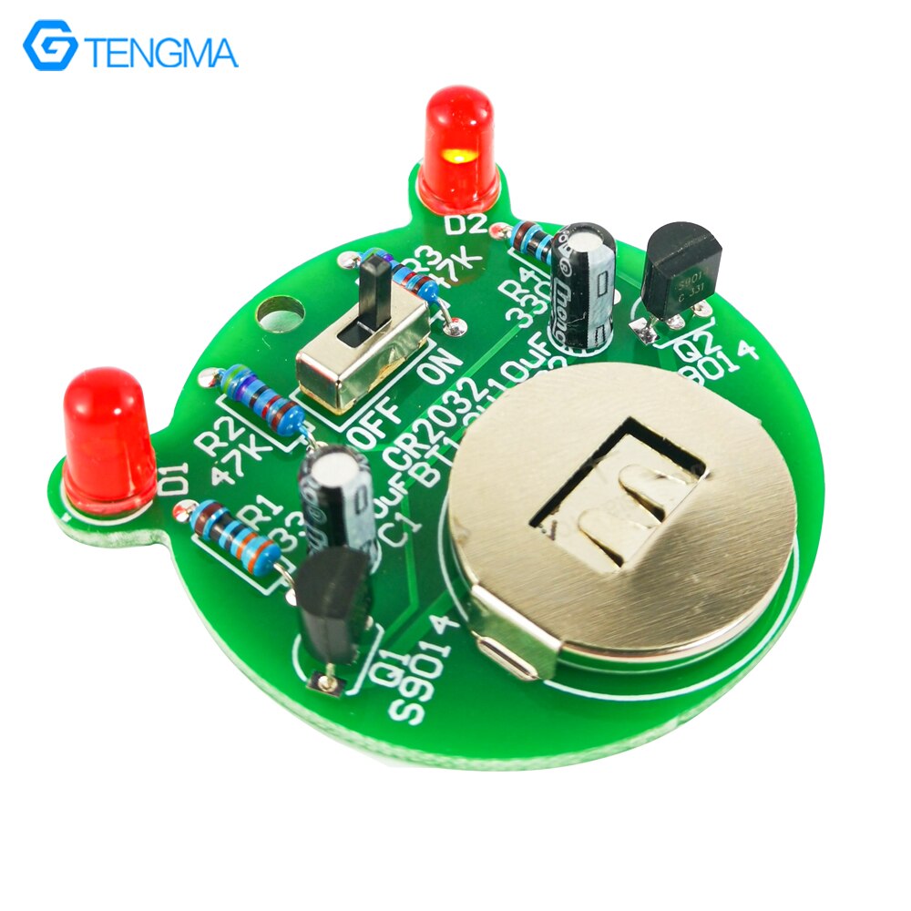 LED Flicker Lamp Kit Triode Control Self-Excited Multi-Harmonic Oscillation Circuit Electronic Production Parts DIY Assembly