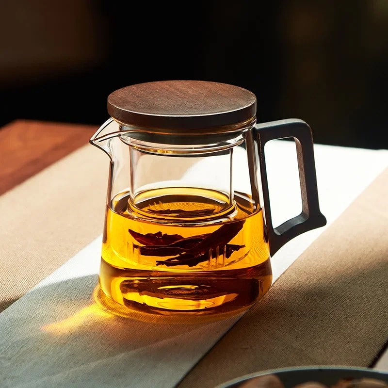 【Deal of the day】 Glass Teapot A Household Hightemperature Resistant Single Pot Filter Tea Making Tool