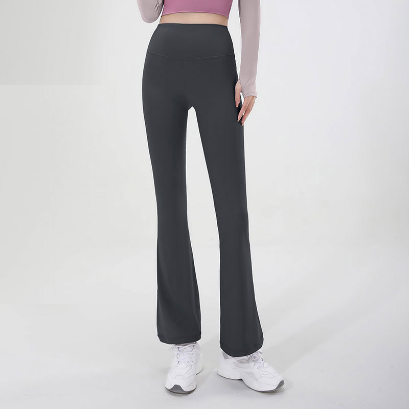 Kai Si Ke New seamless high waist hip lift naked flared fast dry tight breathable exercise micro flared yoga pants women
