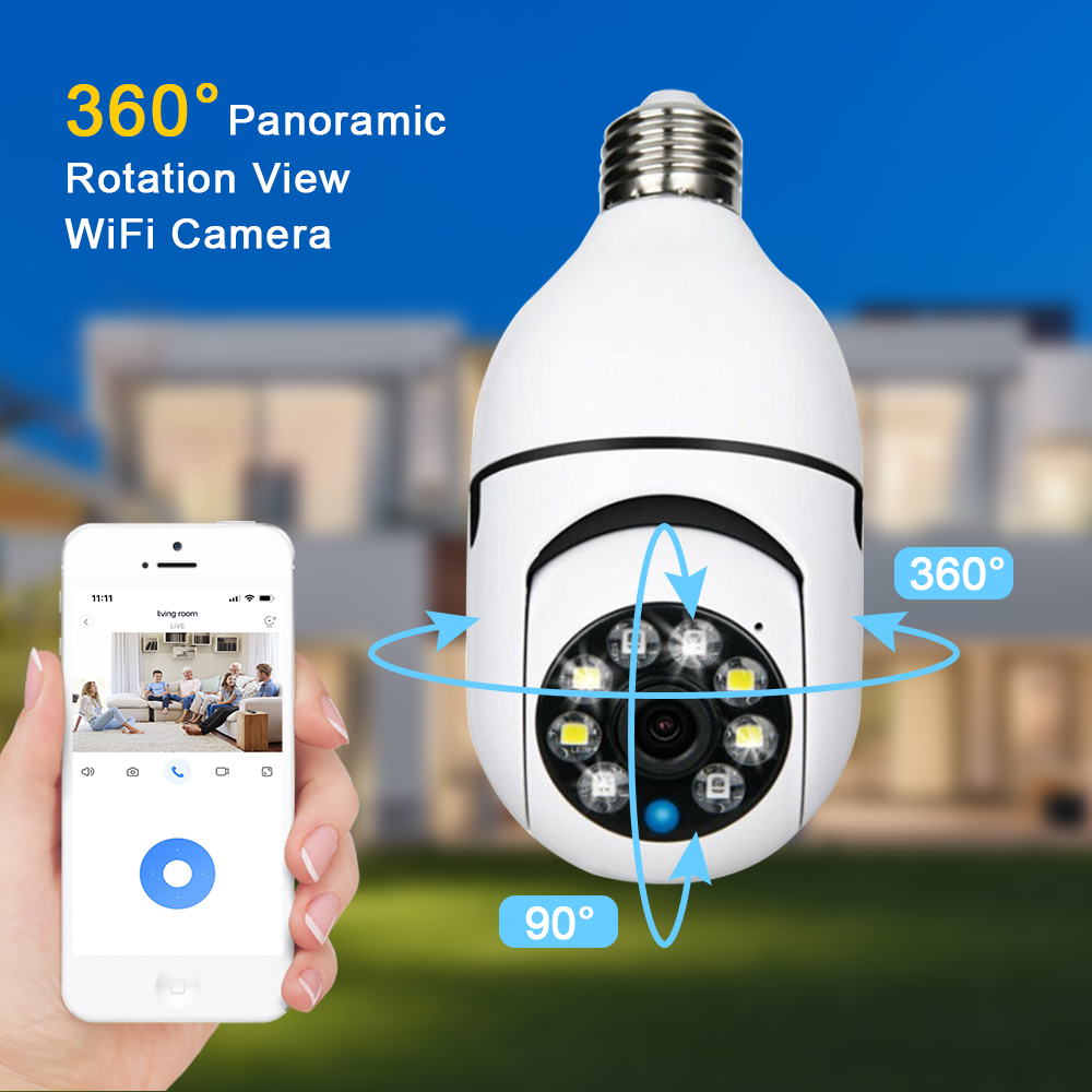 loosafe wifi camera lamp panoramic surveillance ip camera