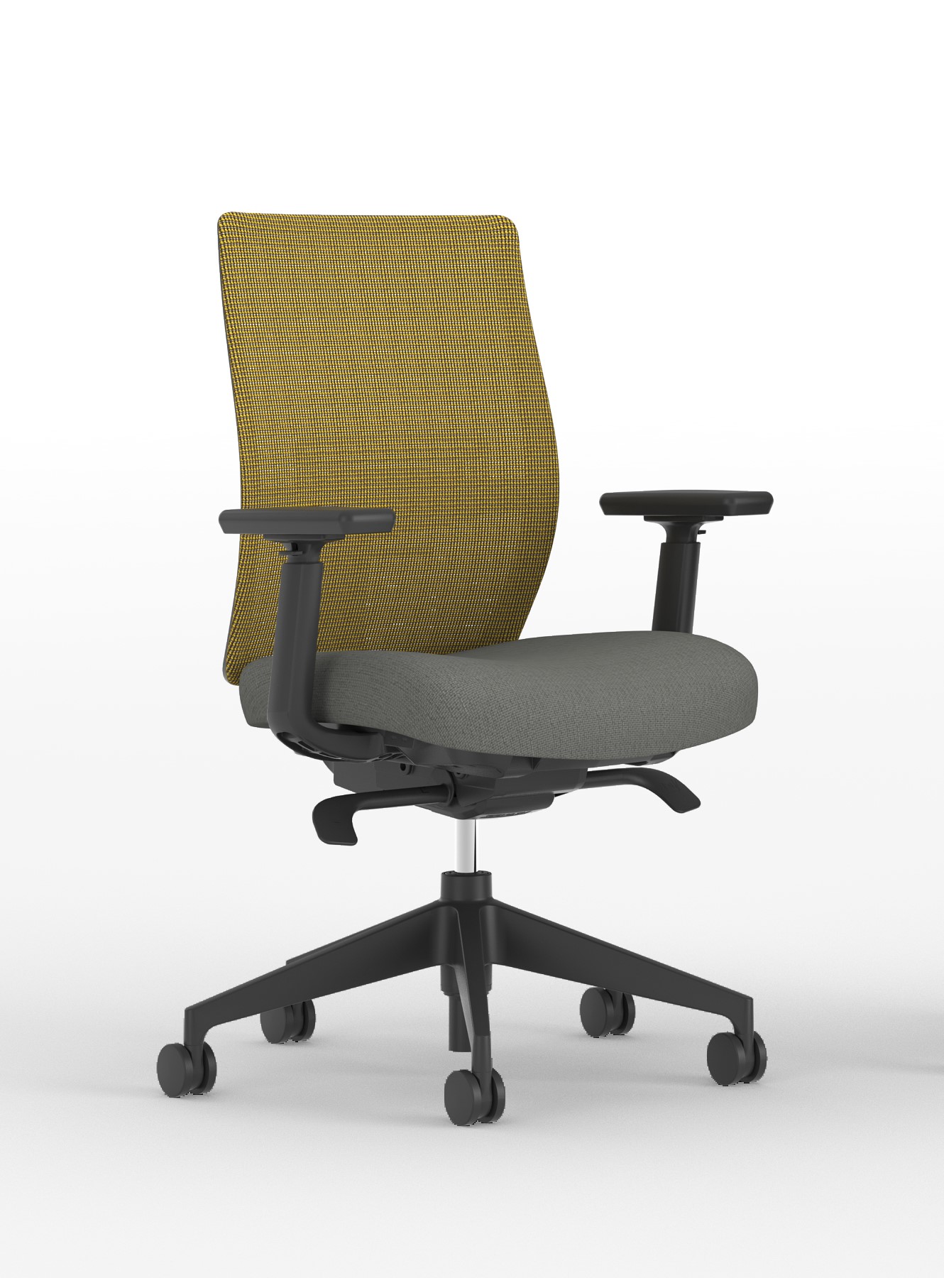 Haworth Aloha Active Task Chair Rapini Yellow/Lexington Grey SECMTM7