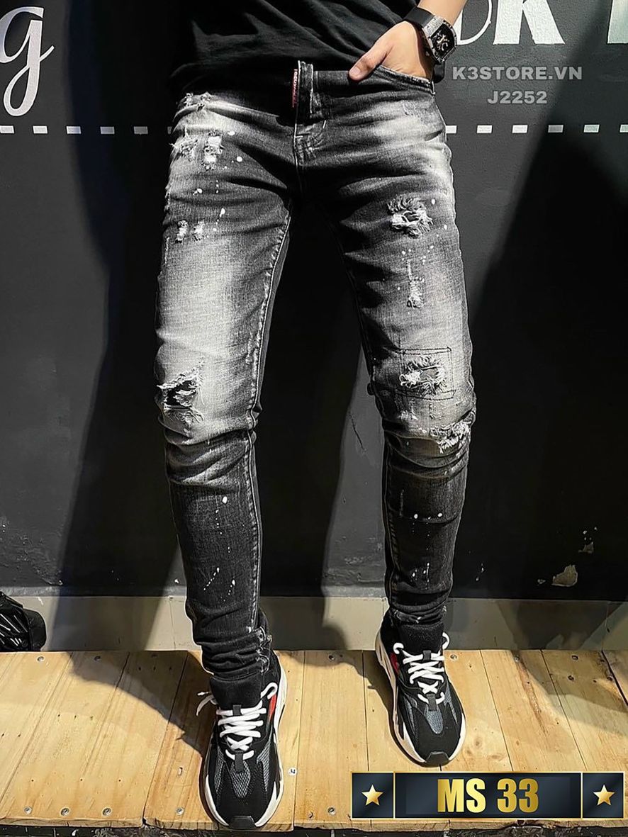 HOÀN TIỀN 15% - Quần jean nam rách cao cấp -Quần bò nam chất liệu jean co giãn tốt hàng chuẩn shop full team mác (ảnh thật shop chụp ) DIỄM NHI SHOP KV01