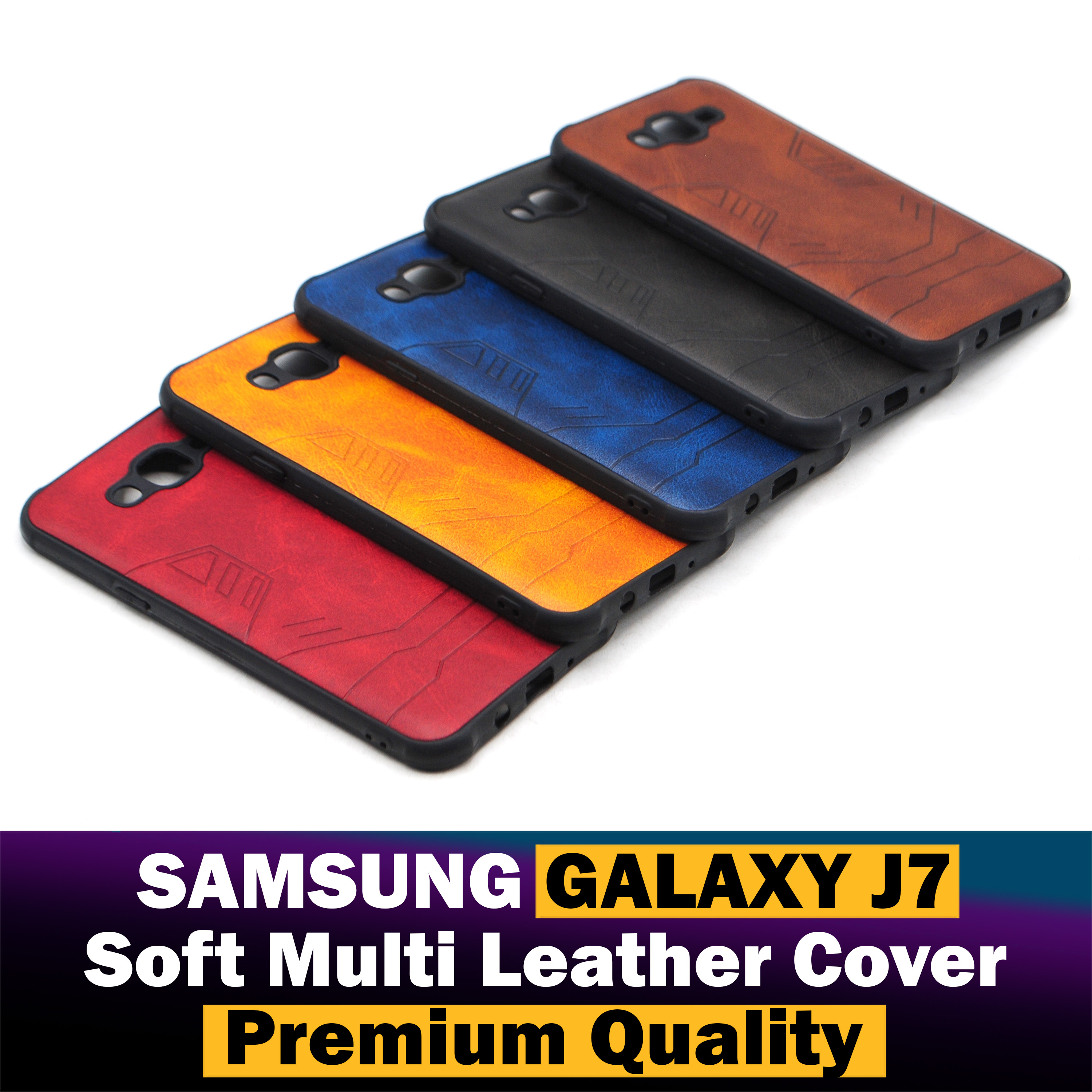 Samsung Galaxy J7 Back Cover Soft Leather Case For Samsung Galaxy J7. 
