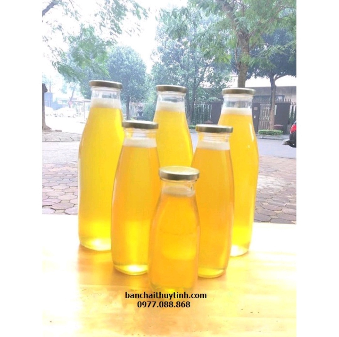 Bình thủy tinh đựng sữa 1000ml nắp thiếc