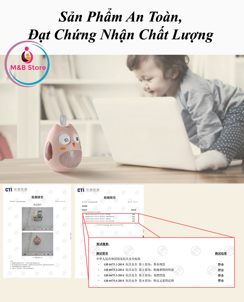 Lật Đật Cú Mèo Dễ Thương - BabyCare