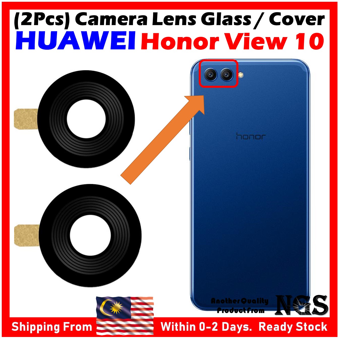 honor view 10 camera glass