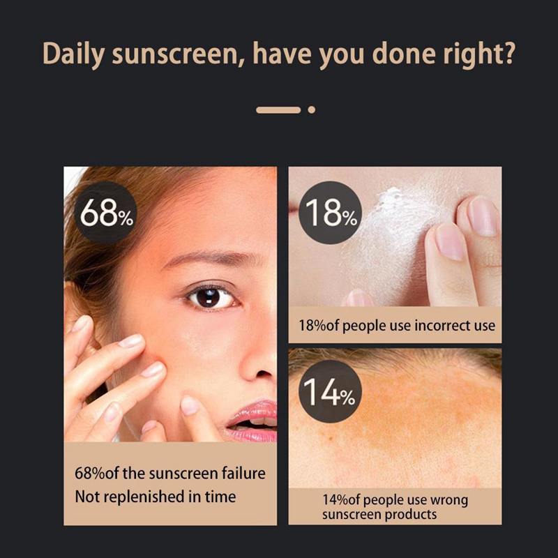 Smart UV Sunscreen Portable Rechargeable Mirror Beauty Sunscreen Detection Makeup