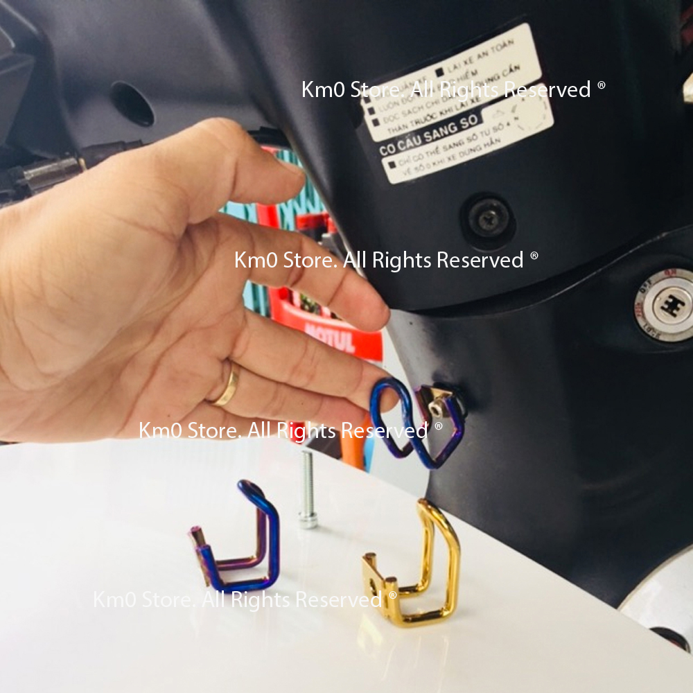 01 móc treo inox k3 chữ u dành cho xe máy