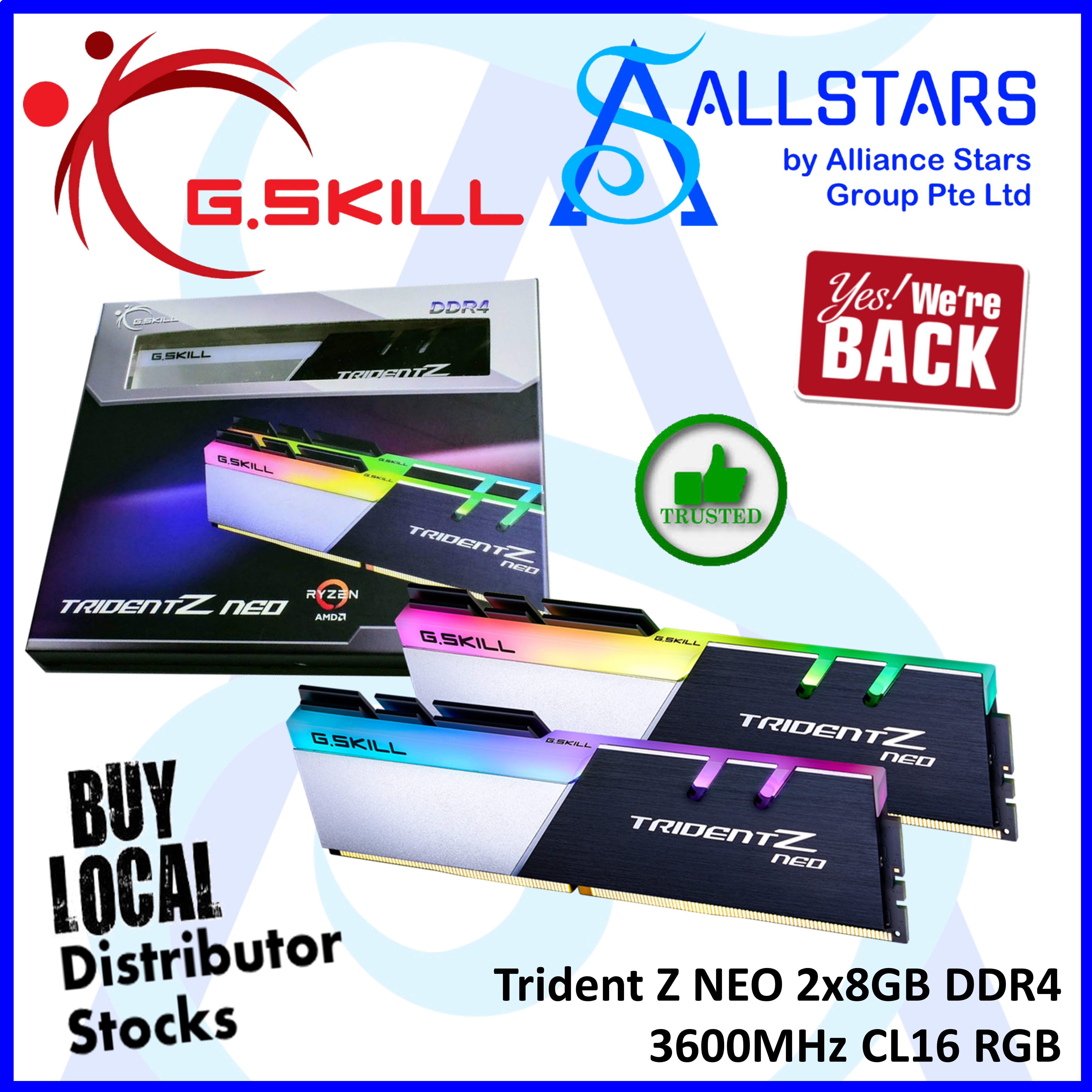 ALLSTARS : We are Back / Promo) G.Skill Trident Z NEO 2x8GB DDR4