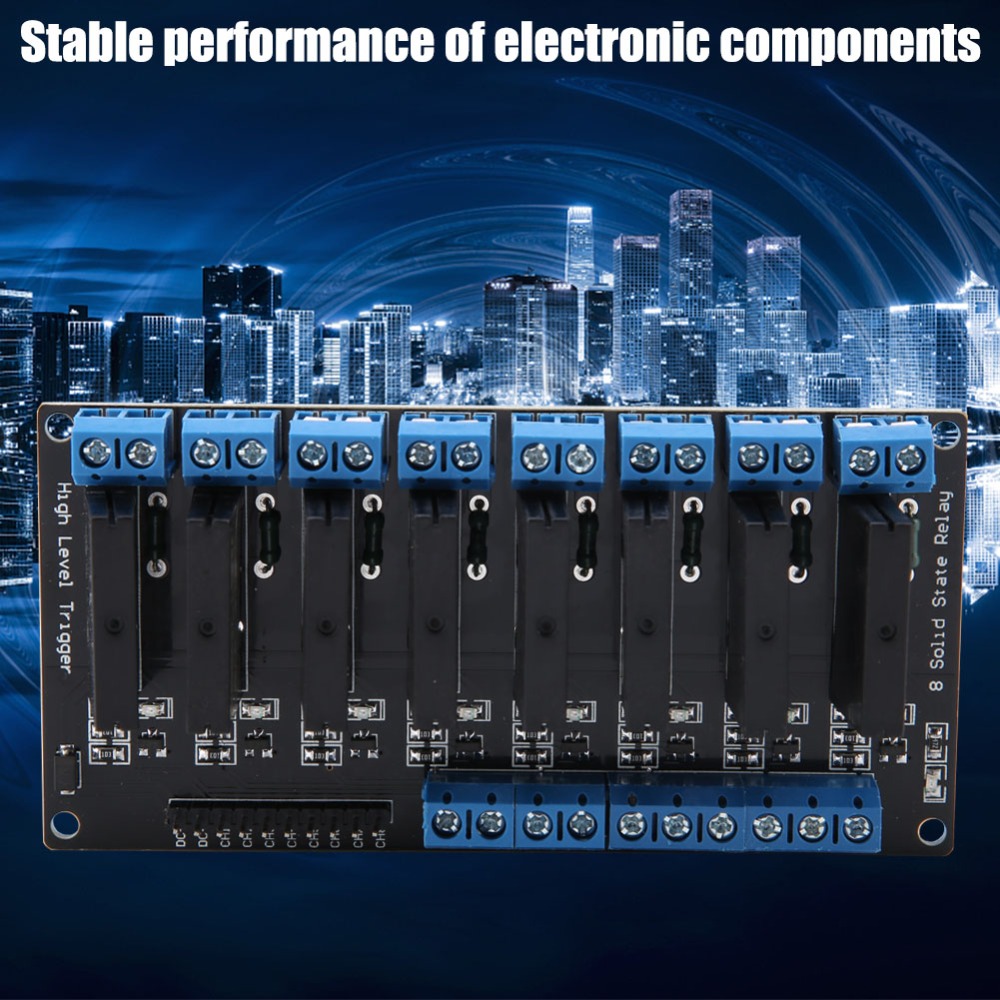 Multi Channel 5V 8 Channel Solid State Relay Module 8 Channel 2A Relay ...