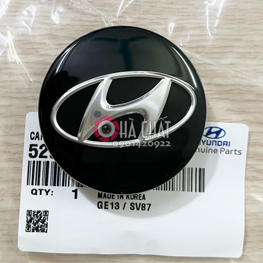 Logo trục lazang hyundai accent 2018-2023 / chính hãng hyundai mobis nhập khẩu hàn quốc